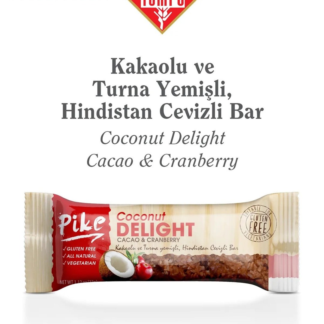 Kakaolu ve Turna Yemişli Hindistan Cevizli Bar