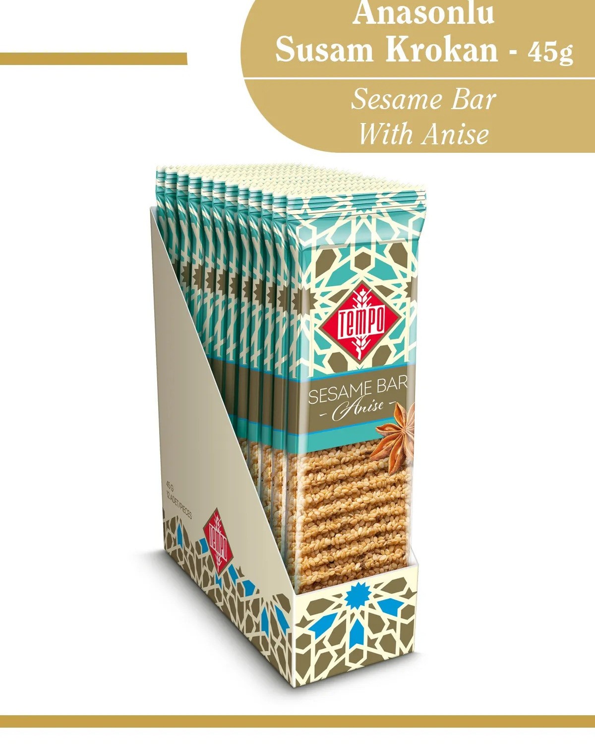 Anasonlu Susam Krokan 45 g x 12 Adet