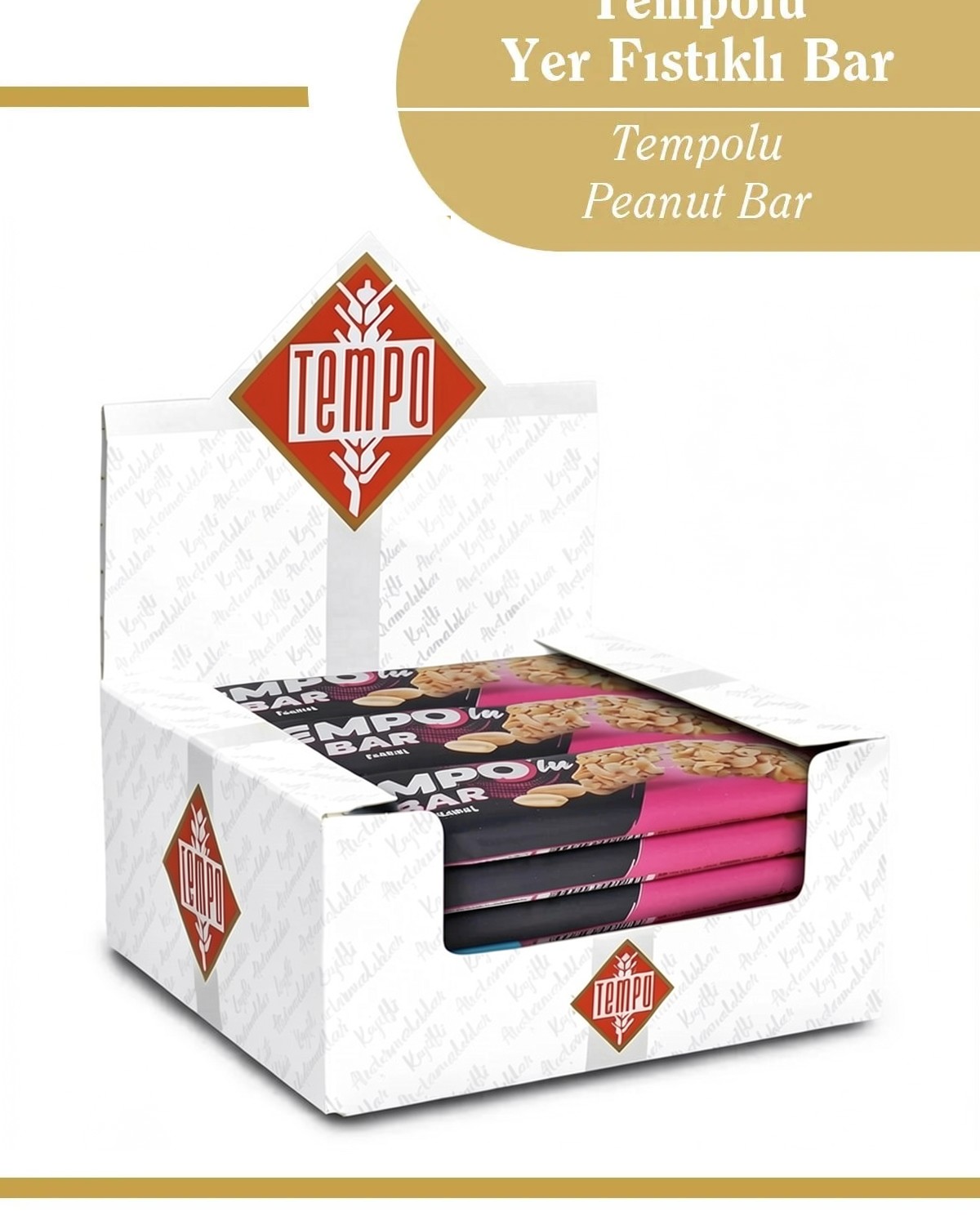 Tempolu Yer Fıstıklı Bar 30 g x 12 Adet